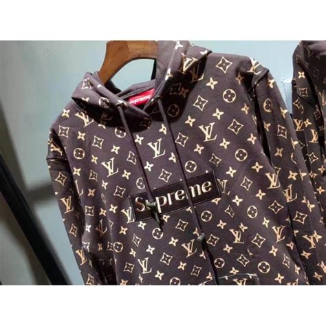 supreme x louis vuitton red hoodie price|supreme lv hoodie retail price.